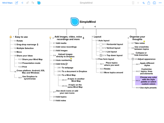 SimpleMind Pro+ Mind Mapping Screenshot 4