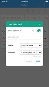 Habit Tracker - Your Goals screenshot