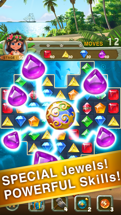 Paradise Jewel: Match-3 Puzzle Screenshot