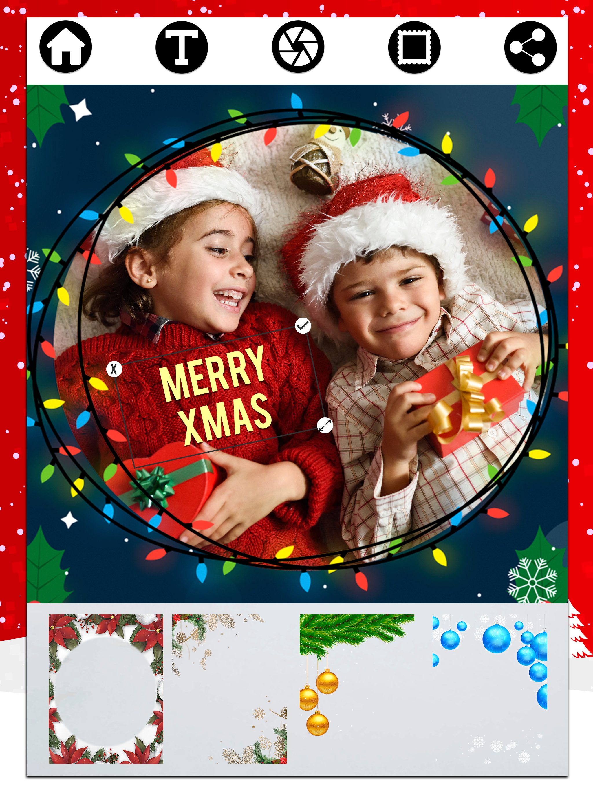 Merry Xmas Photo Frames
