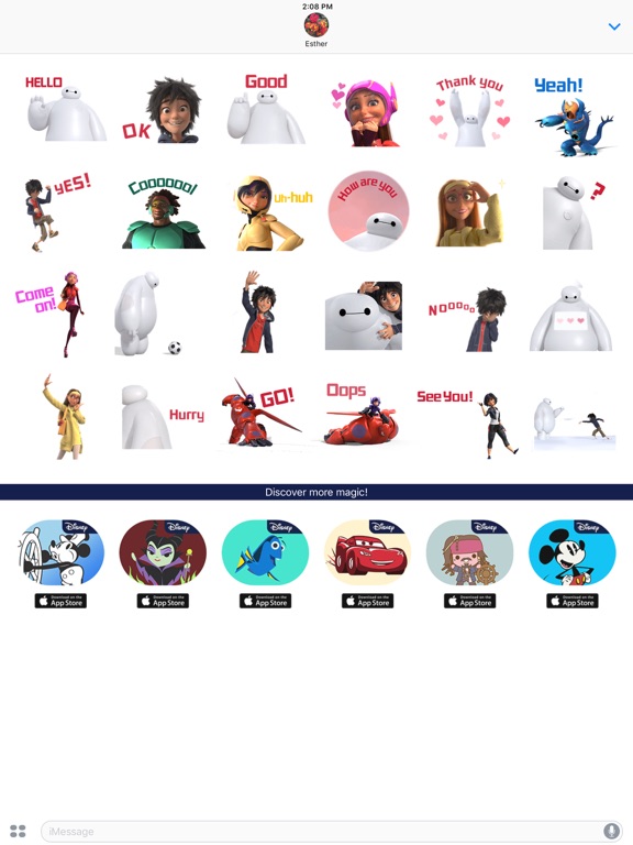 Disney Stickers: Big Hero 6 iPad screenshot 5 - Stickers app