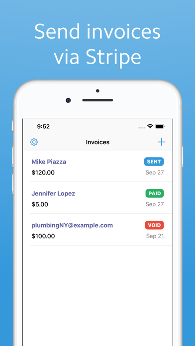 Screenshot #1 pour Invoice for Stripe