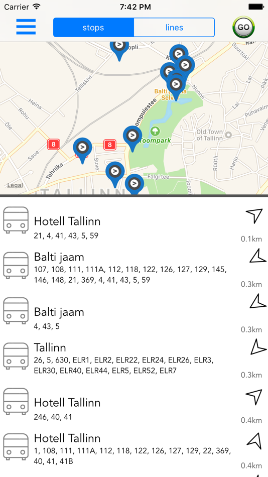 Estonia Public Transport - 8 - (iOS)