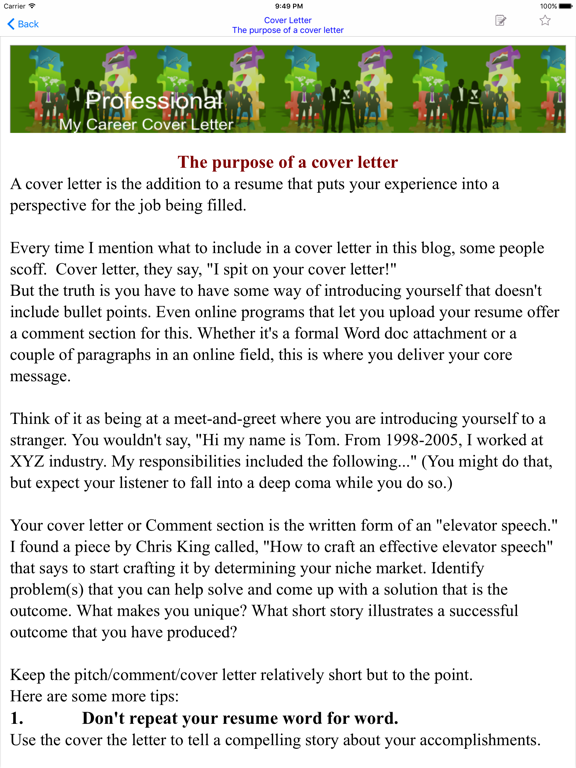 Screenshot #5 pour Cover Letter