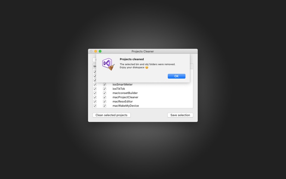 #2. Projects Cleaner (macOS) 由: Oebele Beetstra