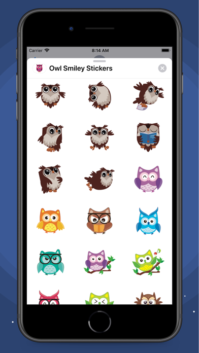 Owl Smiley Stickers screenshot 3