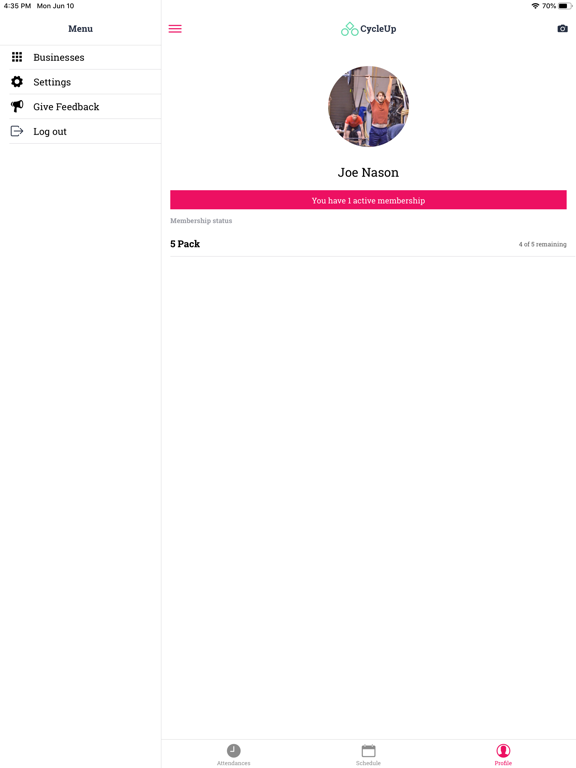 TeamUp Members iPad screenshot
