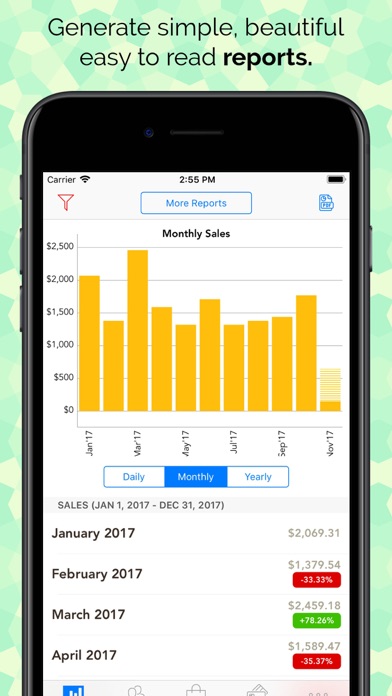 Sales Tracking Screenshot