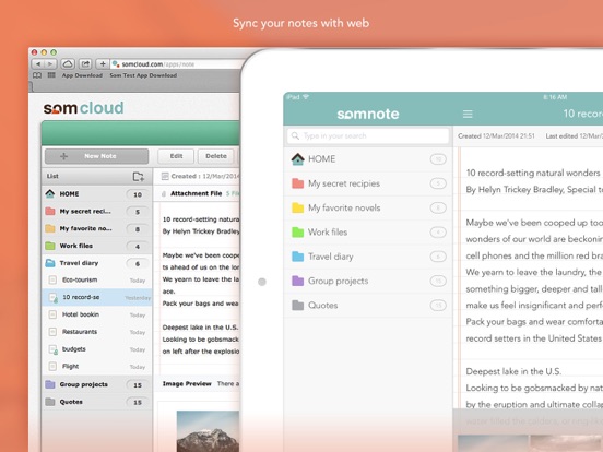국민 메모장 솜노트 - SomNote iPad screenshot 4 - Productivity app