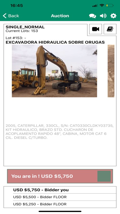 Lyon Mexico Bidding App