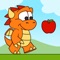 Super Flying Dragon is a relatively easy platform game, because the position of the apples tells you when to jump, fly or crouch to avoid obstacles