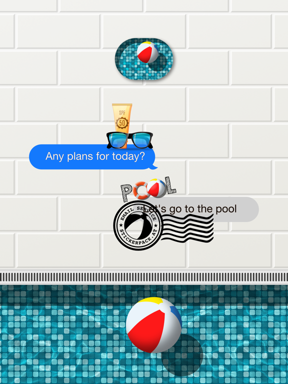 Poolside Sticker screenshot 2