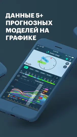 Скриншот WINDY PRO Погода, ветер, волны на iPhone 3