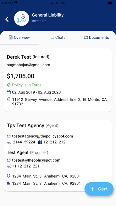 Screenshot #3 pour PolicySpot