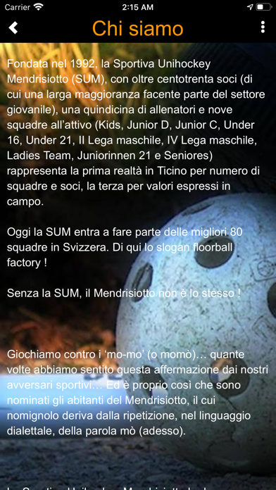 SportivaUnihockeyMendrisiotto screenshot 3