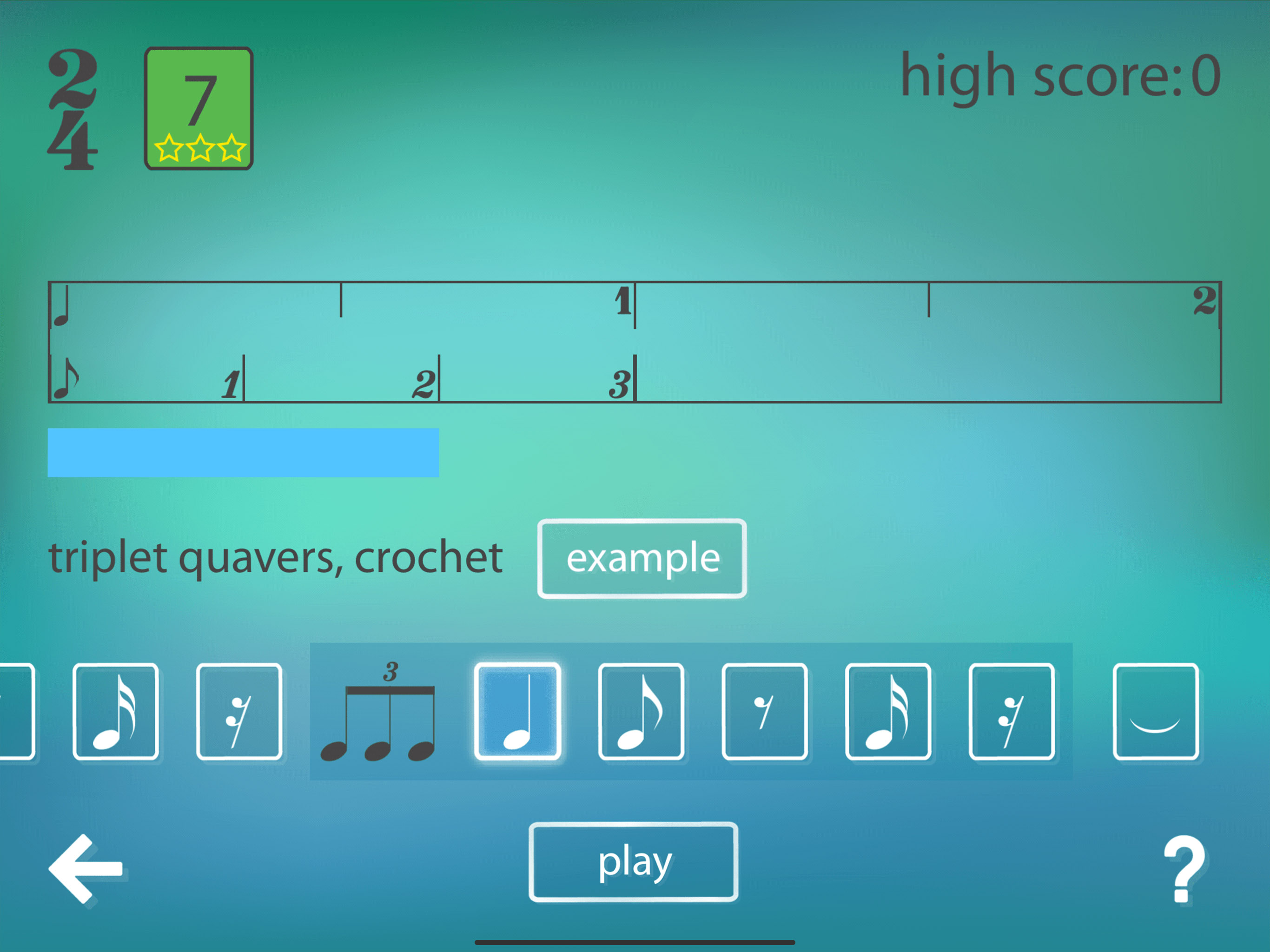 Musical Metre 3: sight-reading