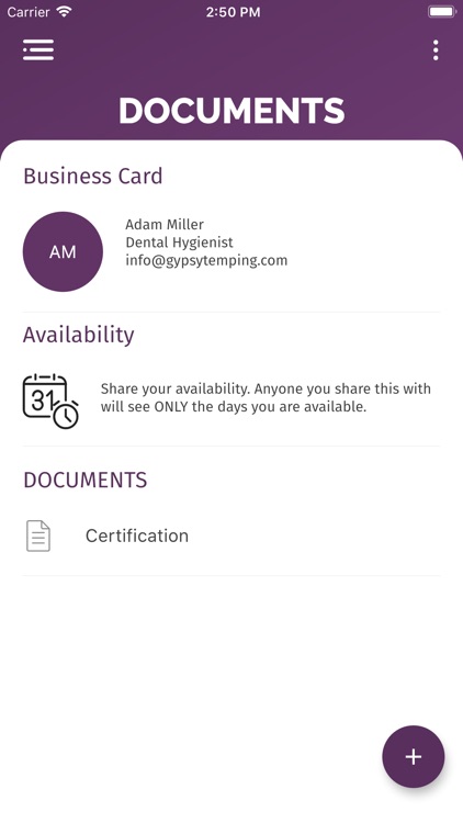 Gypsy Dental Temping