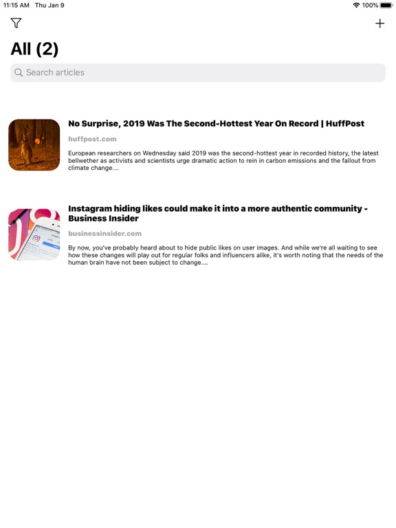 Screenshot #4 pour Feather - save articles!