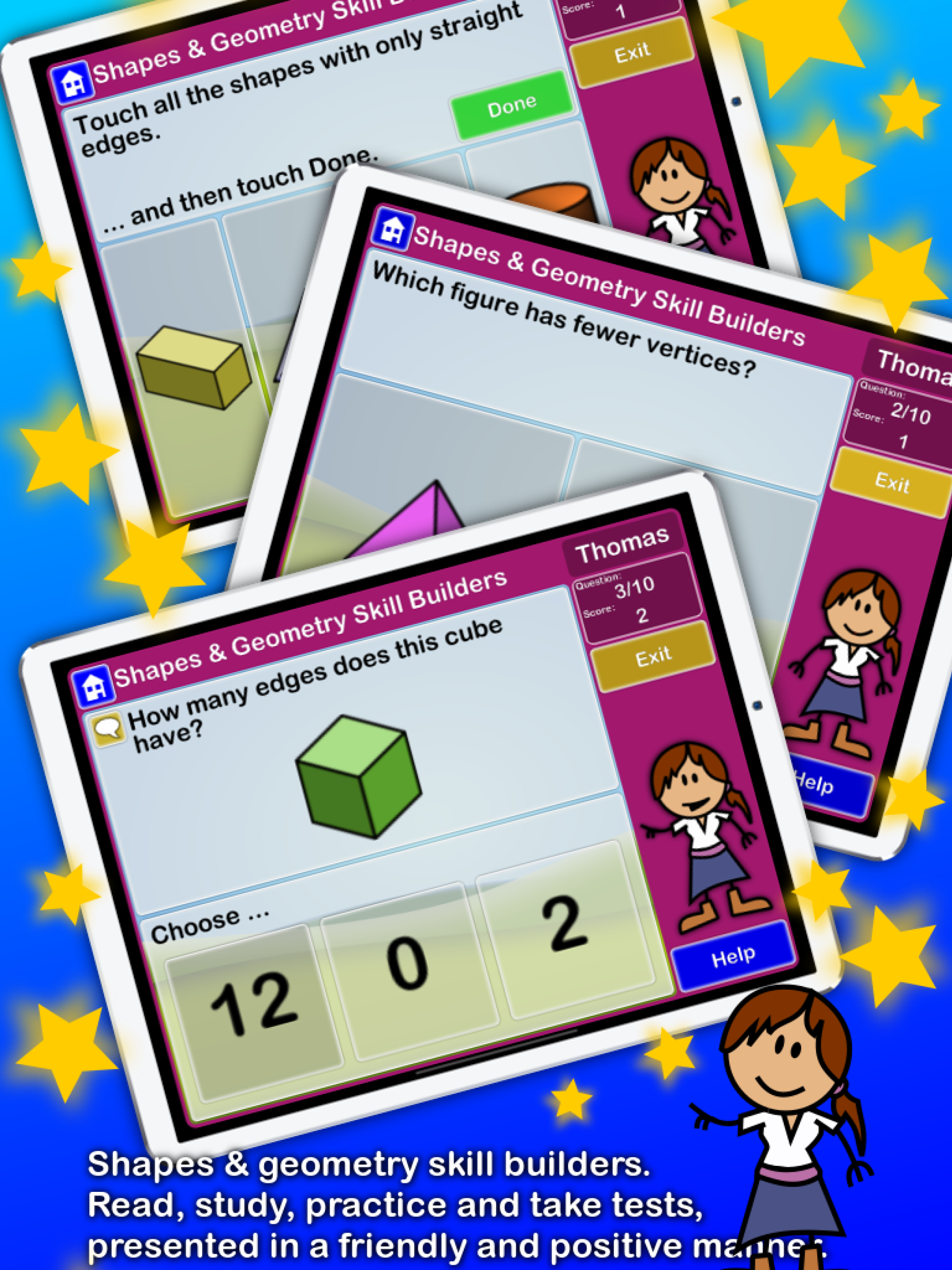 Shapes+Geometry Skill Builders screenshot 4