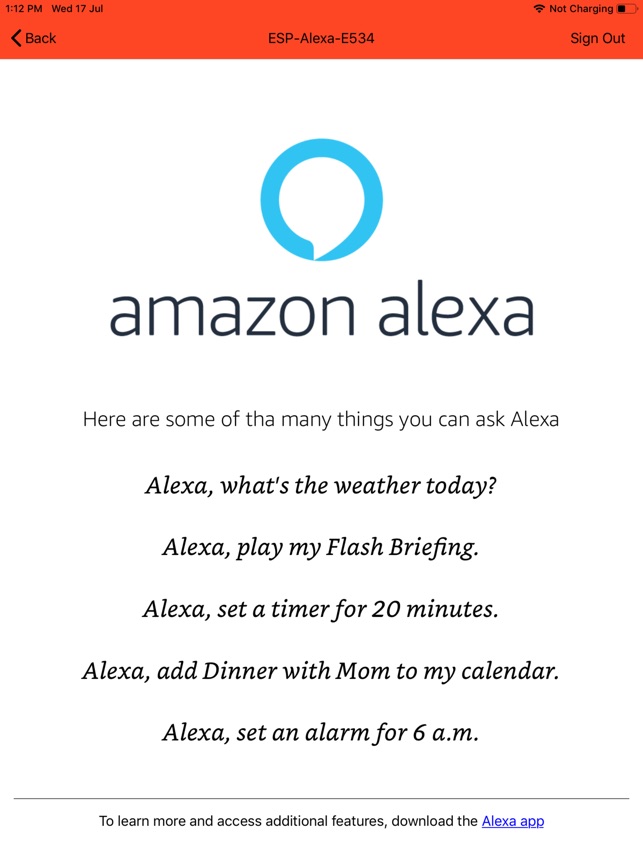 ESP Alexa on the App Store