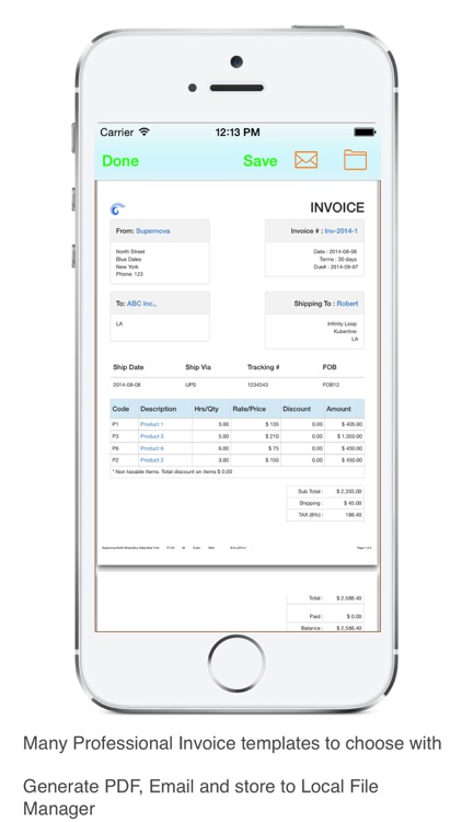 Invoice Tracker Email PDF