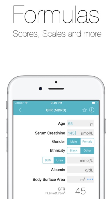 Screenshot #3 pour CliniCalc Medical Calculator