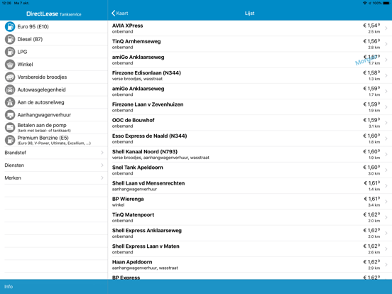 DirectLease TankService iPad app afbeelding 2