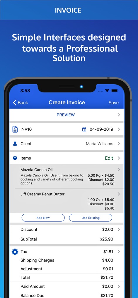 Invoice Pro. Invoice on the go - 비즈니스 앱 | MWM