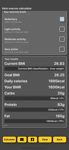 Game screenshot Keto Macro Calculator hack
