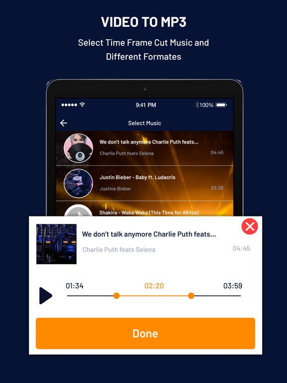 Screenshot #5 pour MP3 Converter : Video To MP3