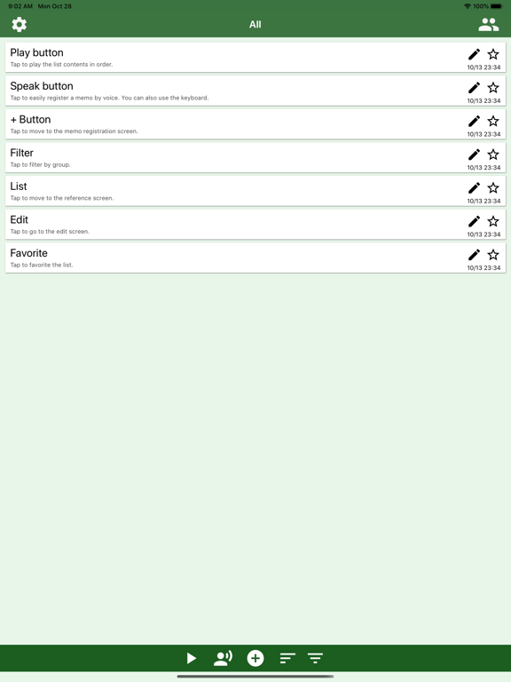 Speak Memo And Audio Text iPad screenshot 1 - Business app