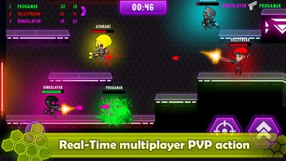 Screenshot #2 pour Neon Blasters Multiplayer