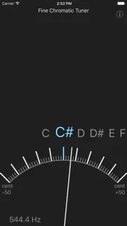 fine chromatic tuner iphone screenshot 2