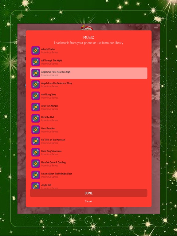 Christmas Camera Video Cards iPad screenshot 4 - Entertainment app