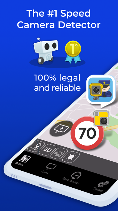 Radarbot Pro: SpeedCam Detector and Traffic Alerts Screenshot 1