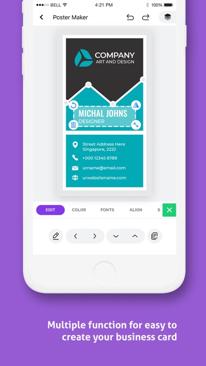 Business Card Maker E-card