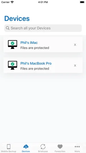 Livedrive screenshot 2