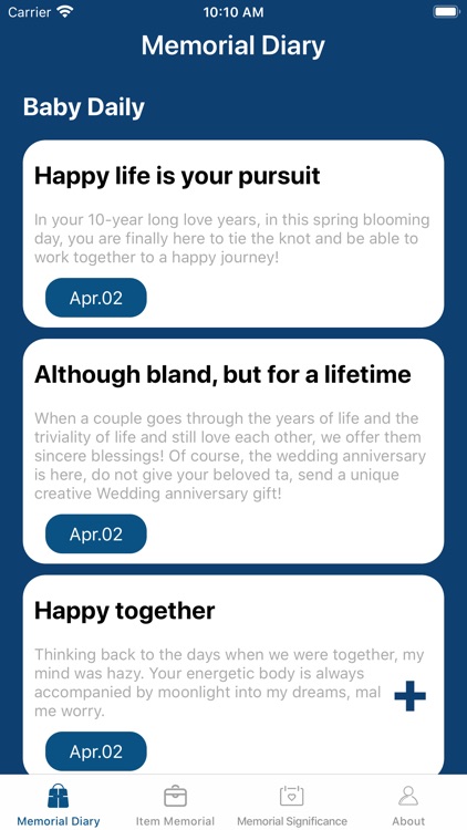 Memorial Diary-Happily record