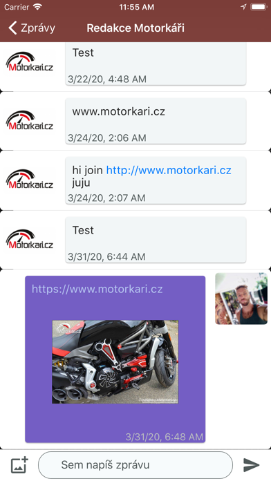 Motorkari.cz Screenshot