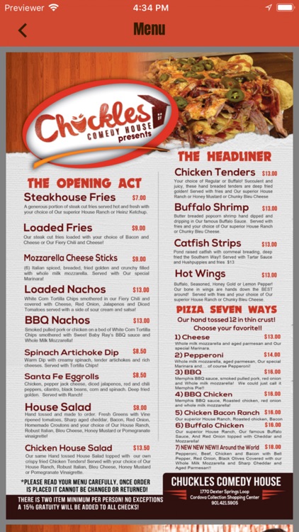 Chuckles Comedy House Memphis screenshot-3