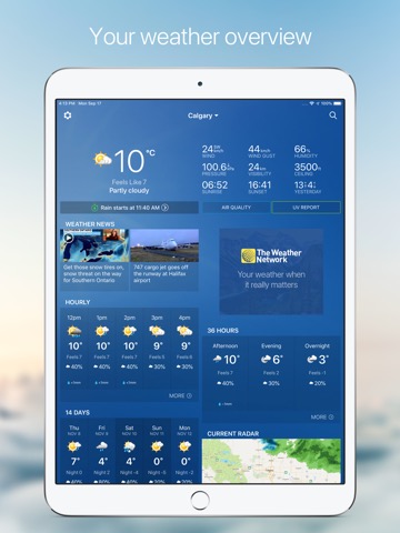 The Weather Network for iPadのおすすめ画像1