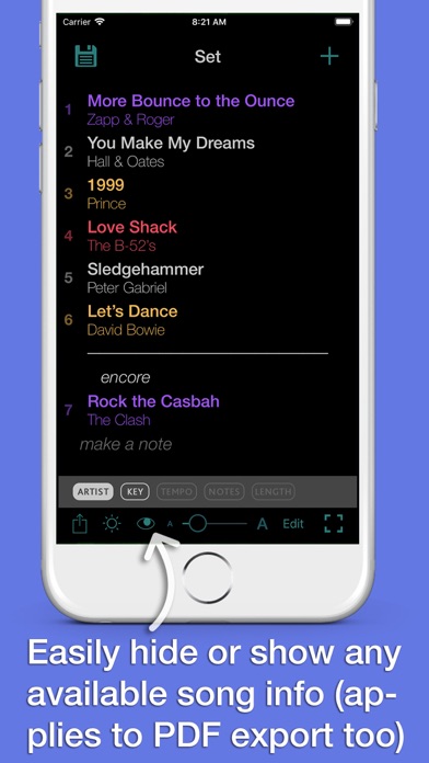 All Set: The Setlist App Screenshot