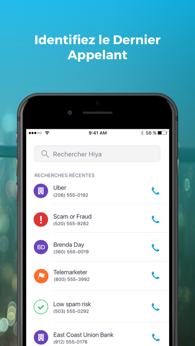 Screenshot #1 pour Hiya: Caller ID & Spam Blocker