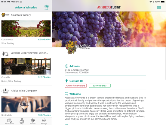 Screenshot #4 pour Arizona Wineries