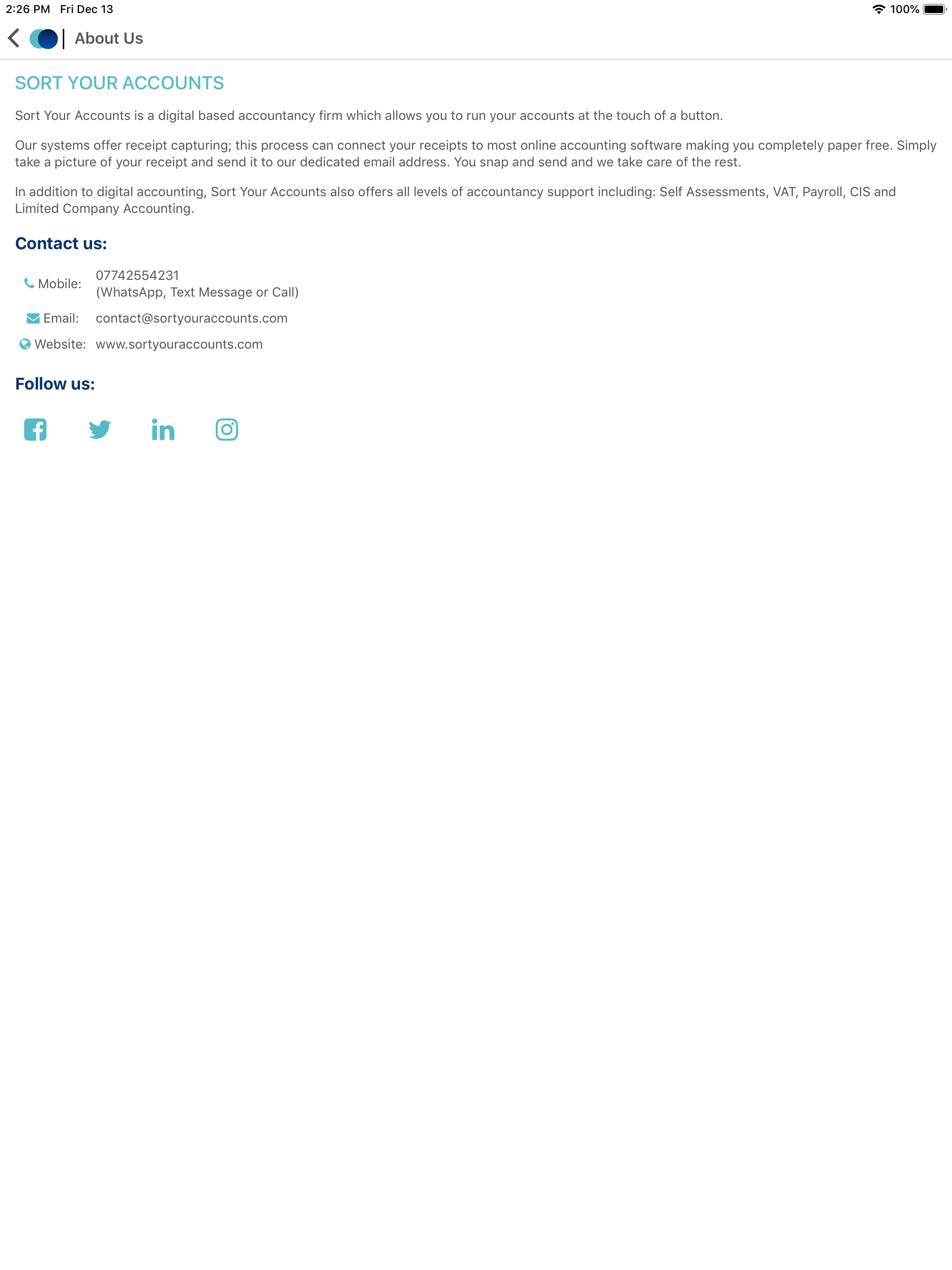 Sort Your Accounts screenshot 7