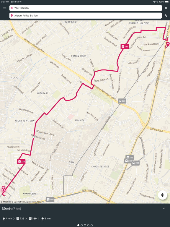 Trotro iPad screenshot 5 - Navigation app