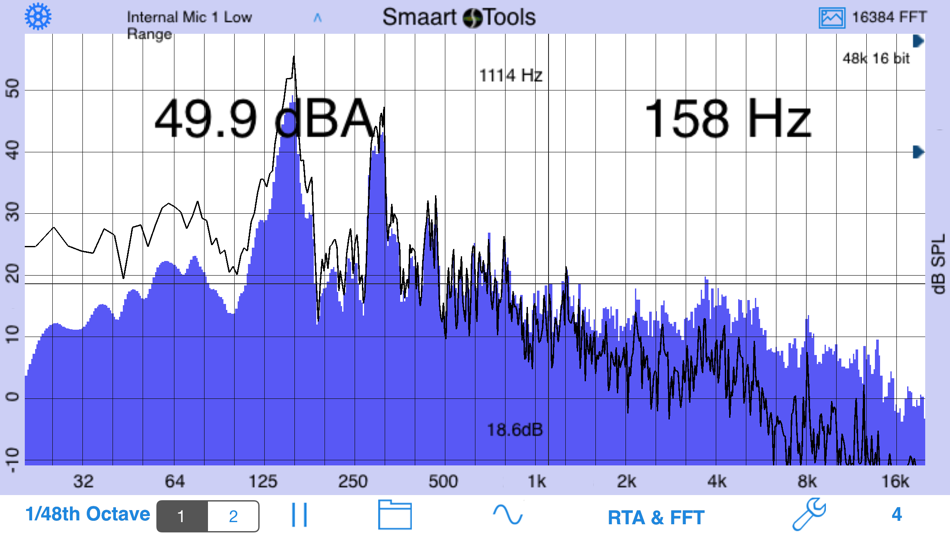 SmaartTools Single Channel RTA - 6.6 - (iOS)