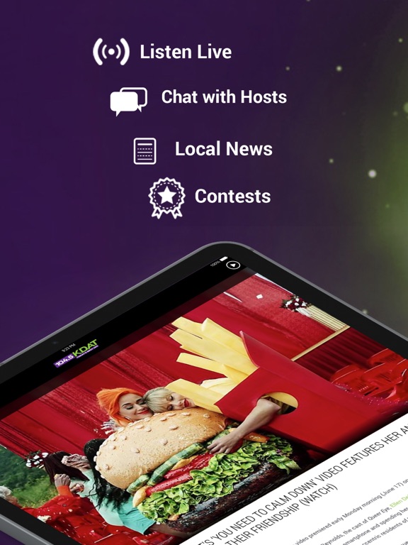 104.5 KDAT - Today's Best Mix iPad screenshot 1 - Music app