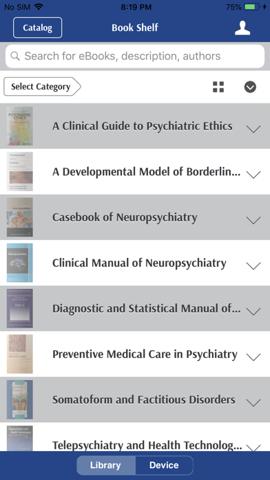 APA eBooks Screenshot