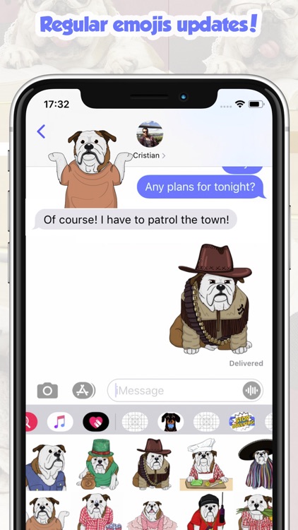 CaramelMoji - Bulldog Stickers screenshot-5